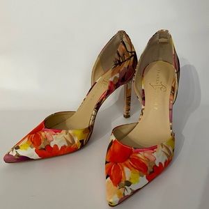 Ivanka Trump High Heel Textile/Leather Heels Pumps